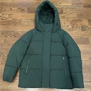 Levi's Green Puffer Jacket Size M